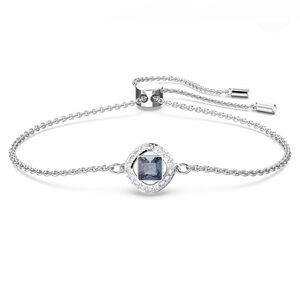 Swarovski Angelic bracelet and matching stud earrings blue Rhodium plated